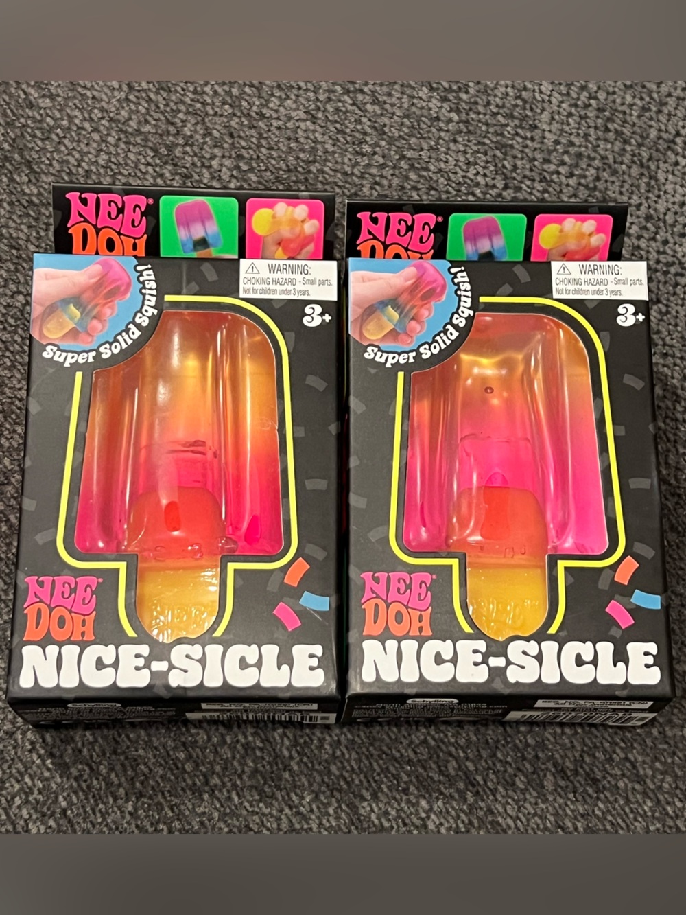 NEEDOH Nice-Sicle Neon Popsicle - Pink & Orange